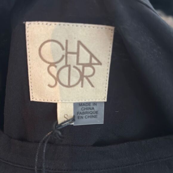 Chaser Women’s Black Long Sleeve Crew Neck size small NEW - Picture 4 of 4